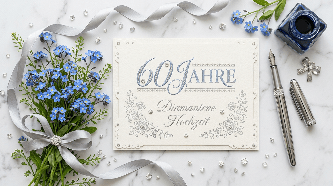 Diamantene Hochzeit Sprüche: Glückwünsche zum 60. Hochzeitstag
