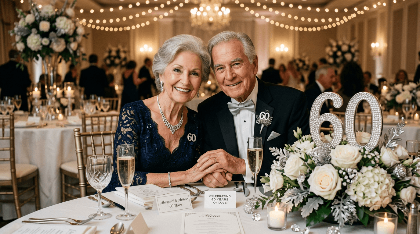 Diamantene Hochzeit: 60 Jahre verheiratet! Sprüche, Ideen & Tipps