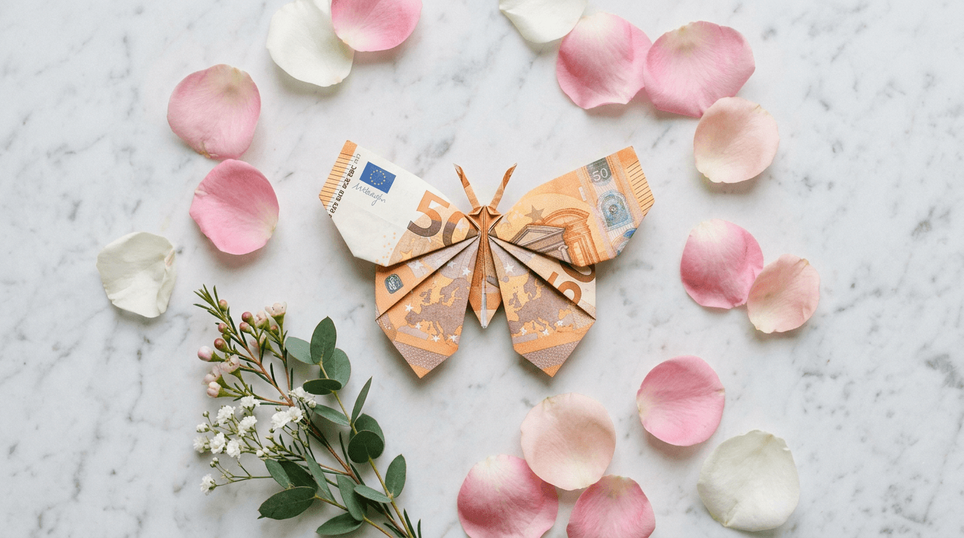 Geldschein Schmetterling falten: Anleitung für das romantische Geldgeschenk