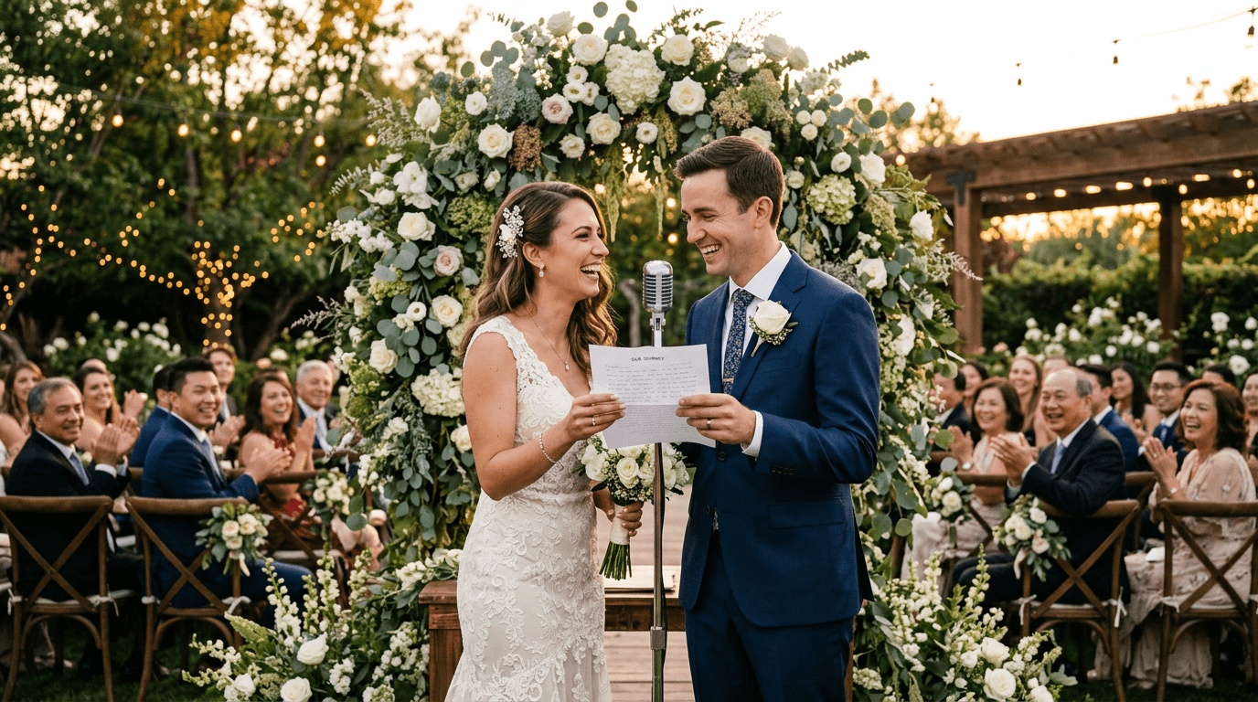 Gemeinsame Hochzeitsrede von Braut & Bräutigam: So klappt's