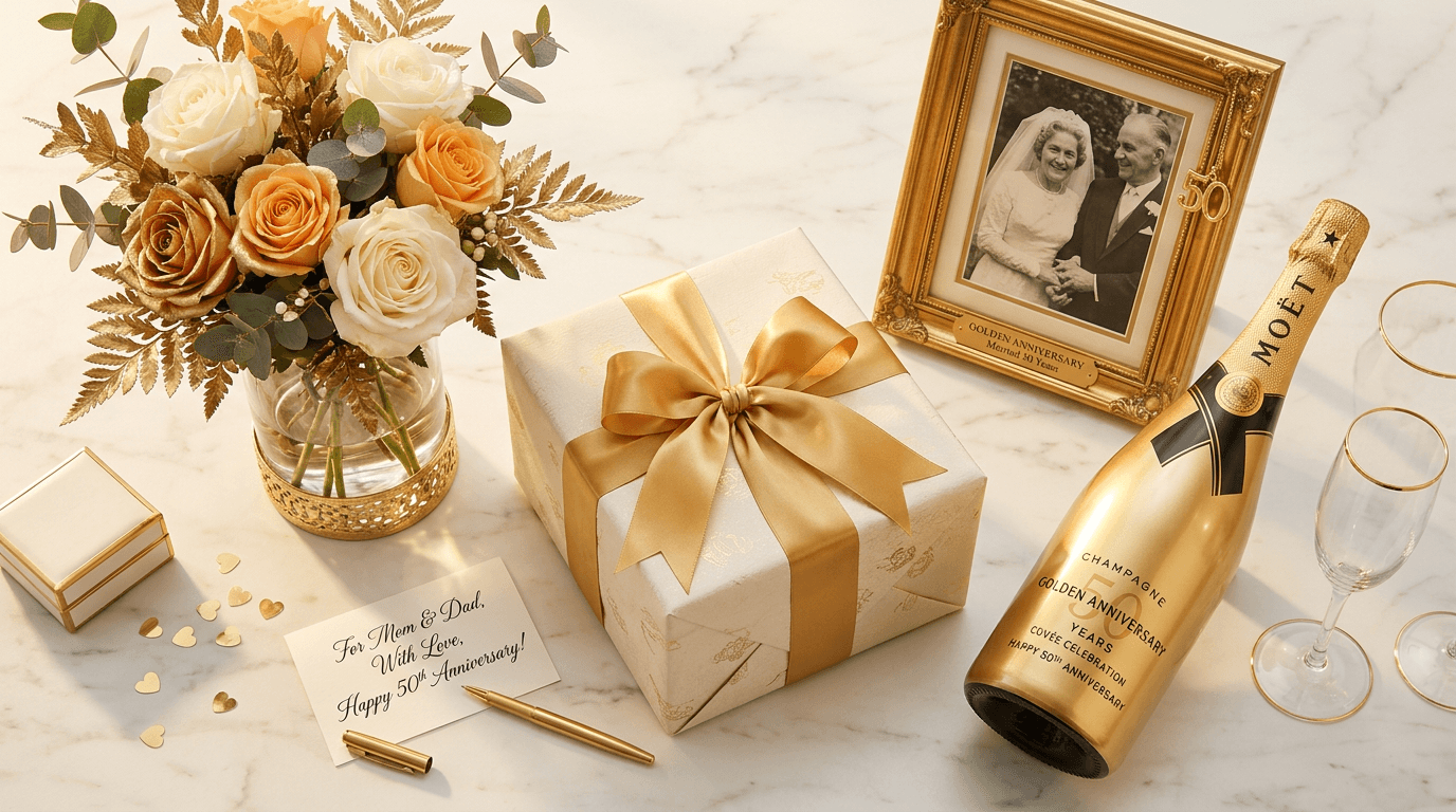 Geschenke zur goldenen Hochzeit: Originelle Ideen