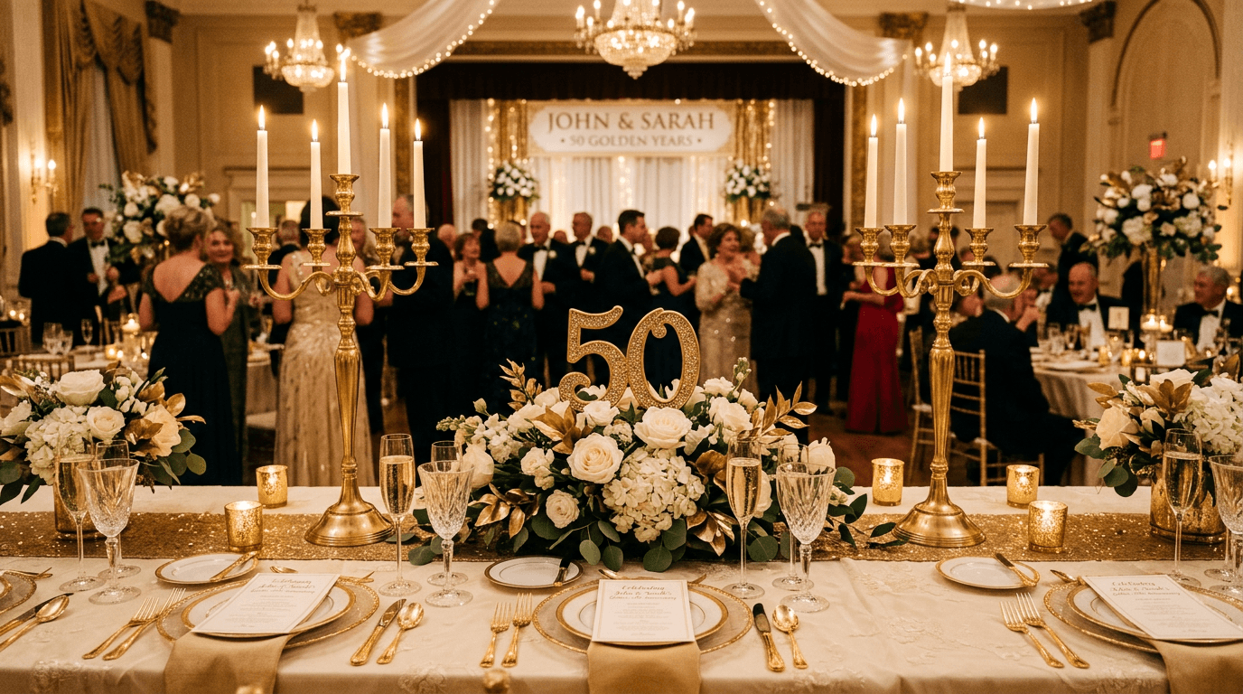 Goldene Hochzeit feiern: Die besten Ideen für den 50. Hochzeitstag