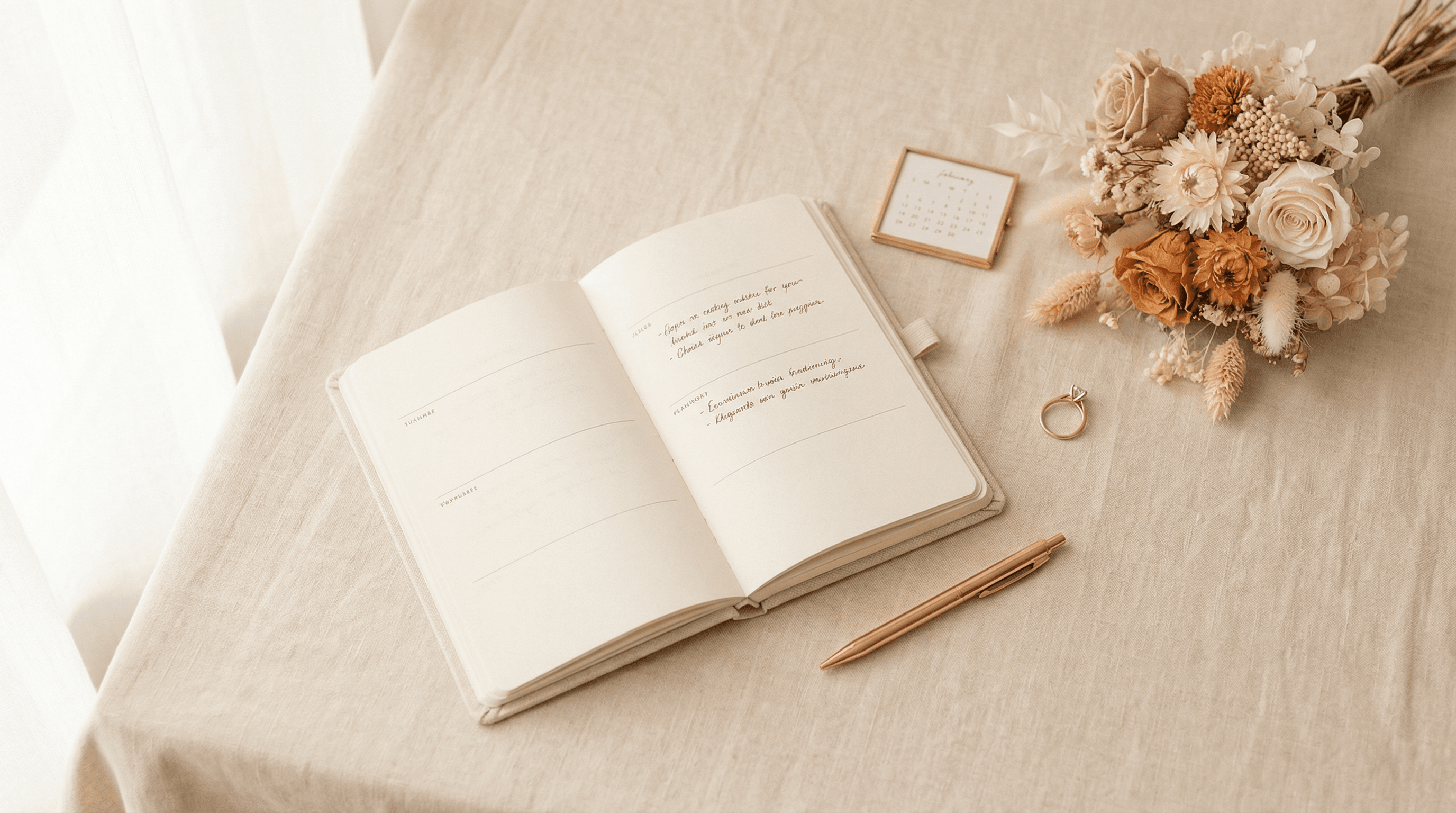 Die ultimative Hochzeits-Checkliste: 12 Monate Schritt für Schritt