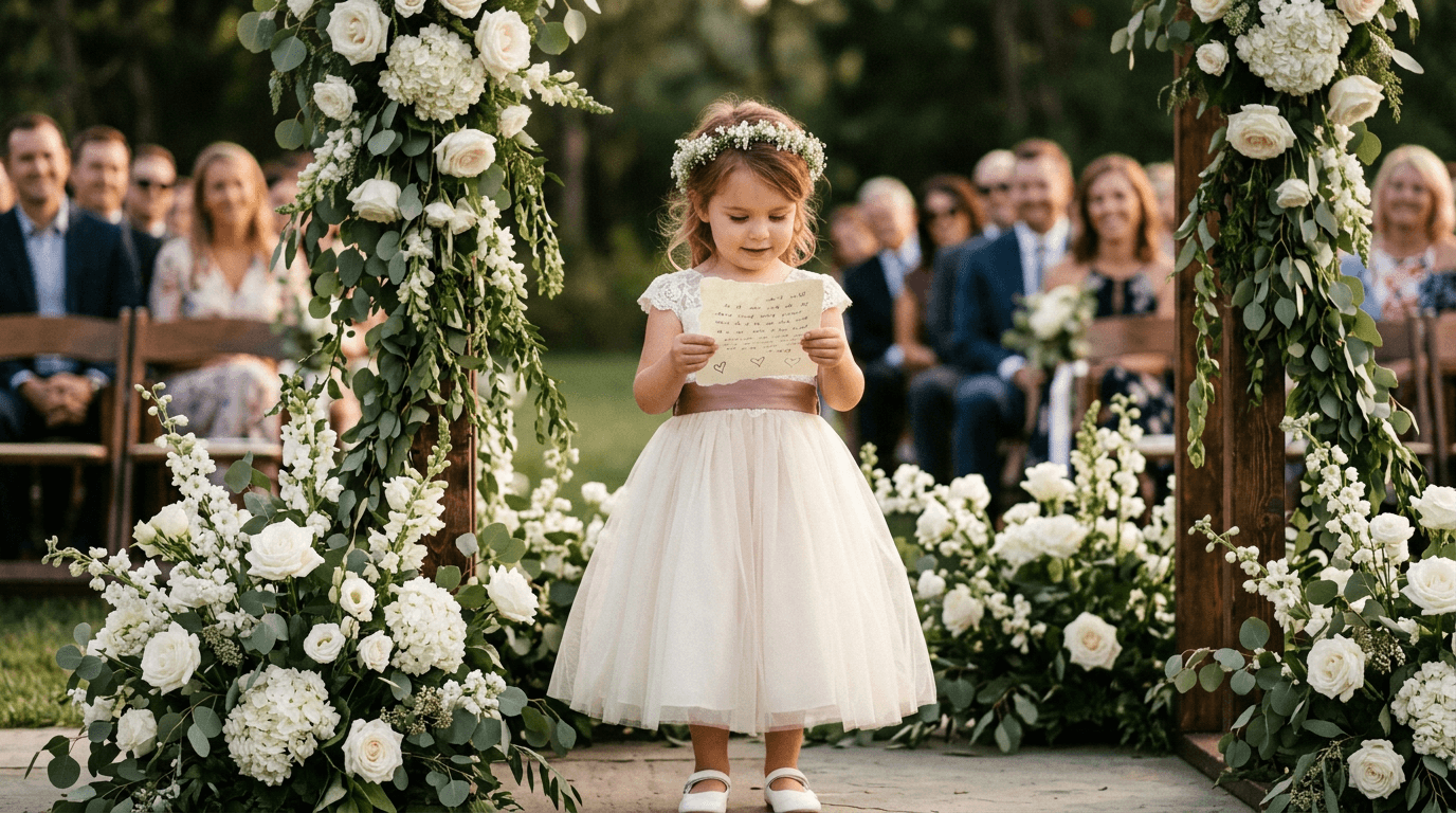 Die besten Hochzeitsgedichte für Kinder: Süße Verse zum Vortragen auf der Hochzeit