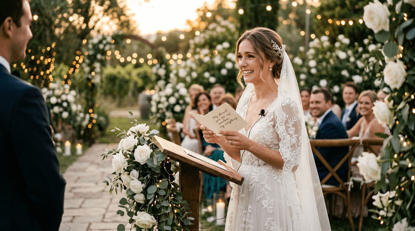 Hochzeitsrede Braut: Persönlich, emotional & unvergesslich
