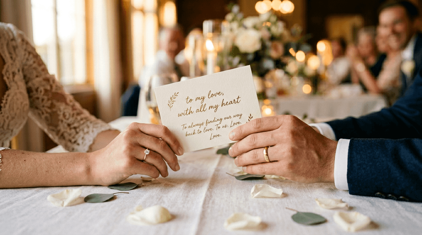 Von Herzen kommende Hochzeitswünsche kurz gehalten