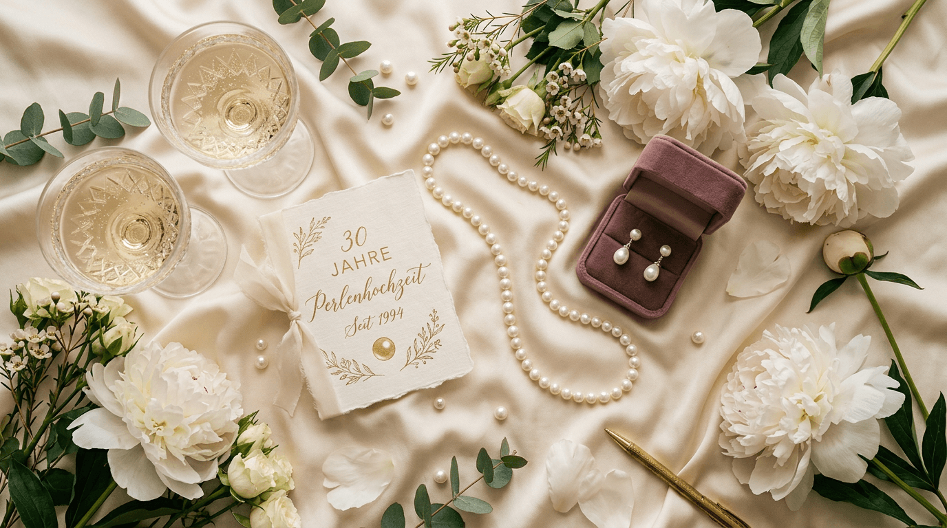 Perlenhochzeit: 30 Jahre verheiratet! Sprüche, Geschenke & Ideen
