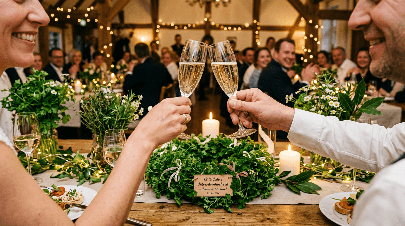 Hochzeitstag: Petersilienhochzeit – 12,5 Jahre verheiratet