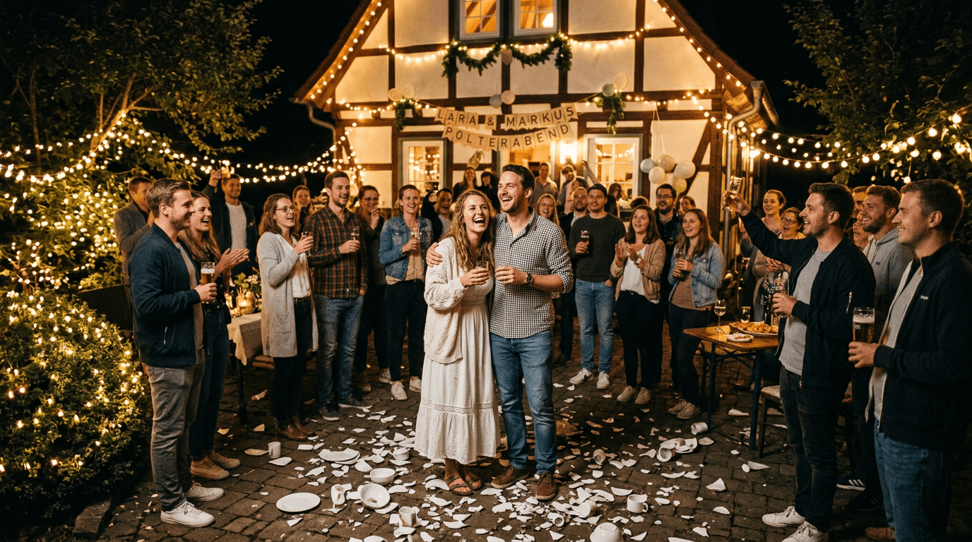 Polterabendsprüche: Schöne Sprüche & Glückwünsche zum Polterabend