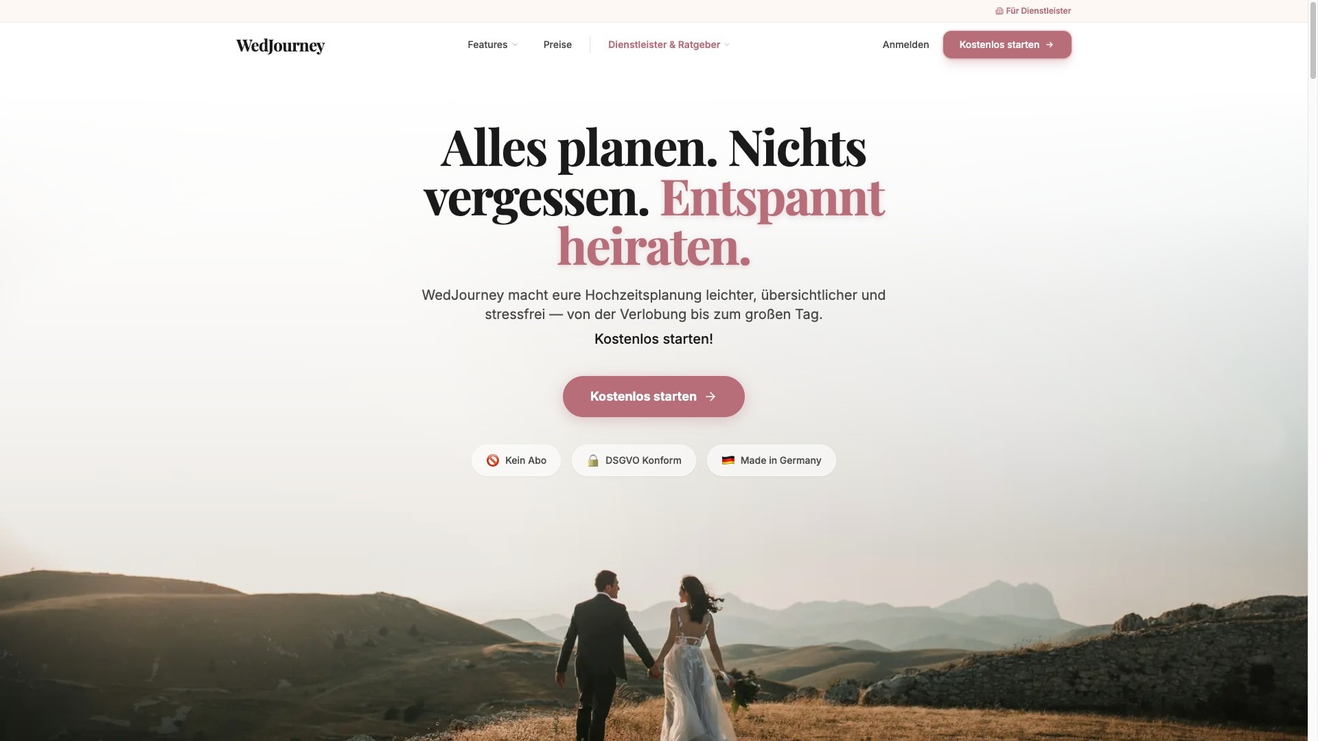 WedJourney Startseite